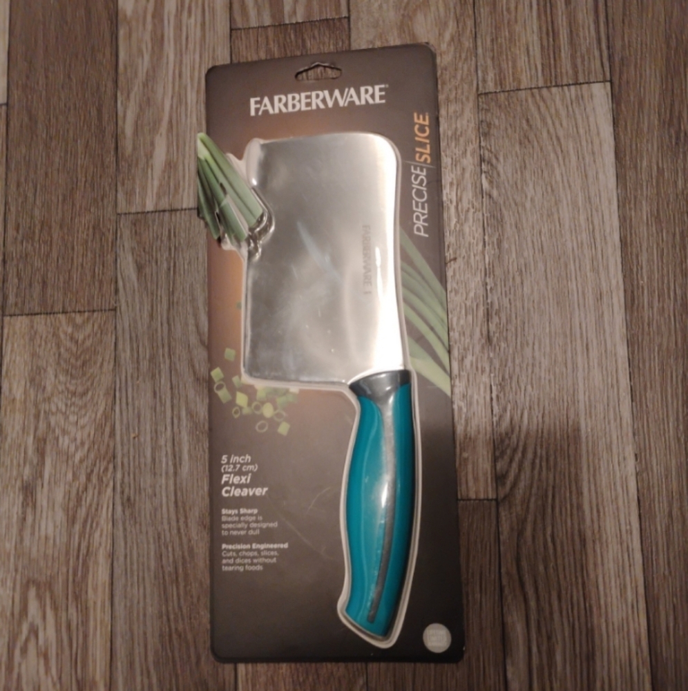 Farberware Flexi Cleaver with Black Handle